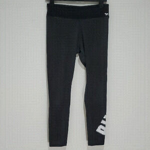 PINK yoga black and grey medium leggings
